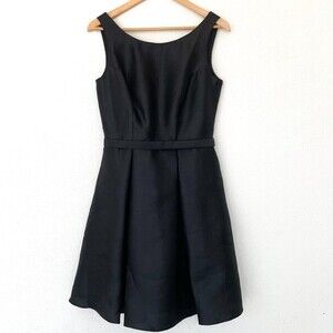 David's Bridal Black Bridesmaid‎ Prom Sleeveless Dress Size 6 NWT